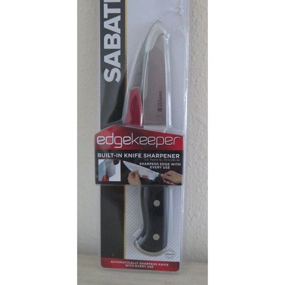 Sabatier Stainless Steel 3.5" Black Paring Knife w/Self-Sharpening Sleeve - Picture 3 of 6